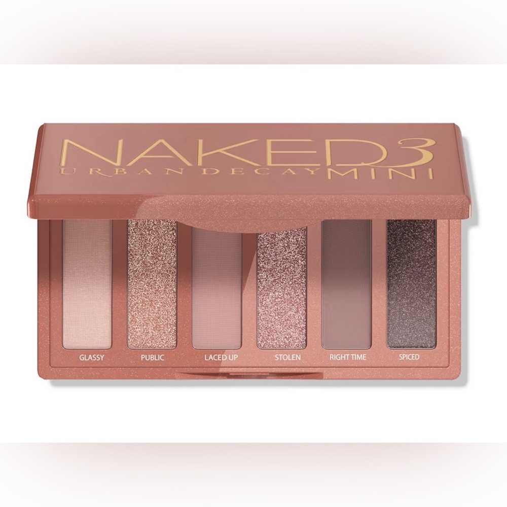 URBAN DECAY Naked 3 Mini Eyeshadow Palette - 6 Soft Pink Shadows NIB